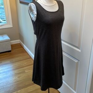 Patagonia sleeveless Seabrook charcoal gray dress Size S